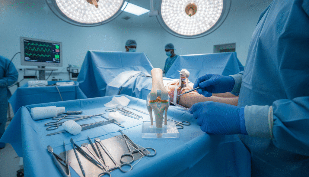 How long does total knee replacement surgery take?